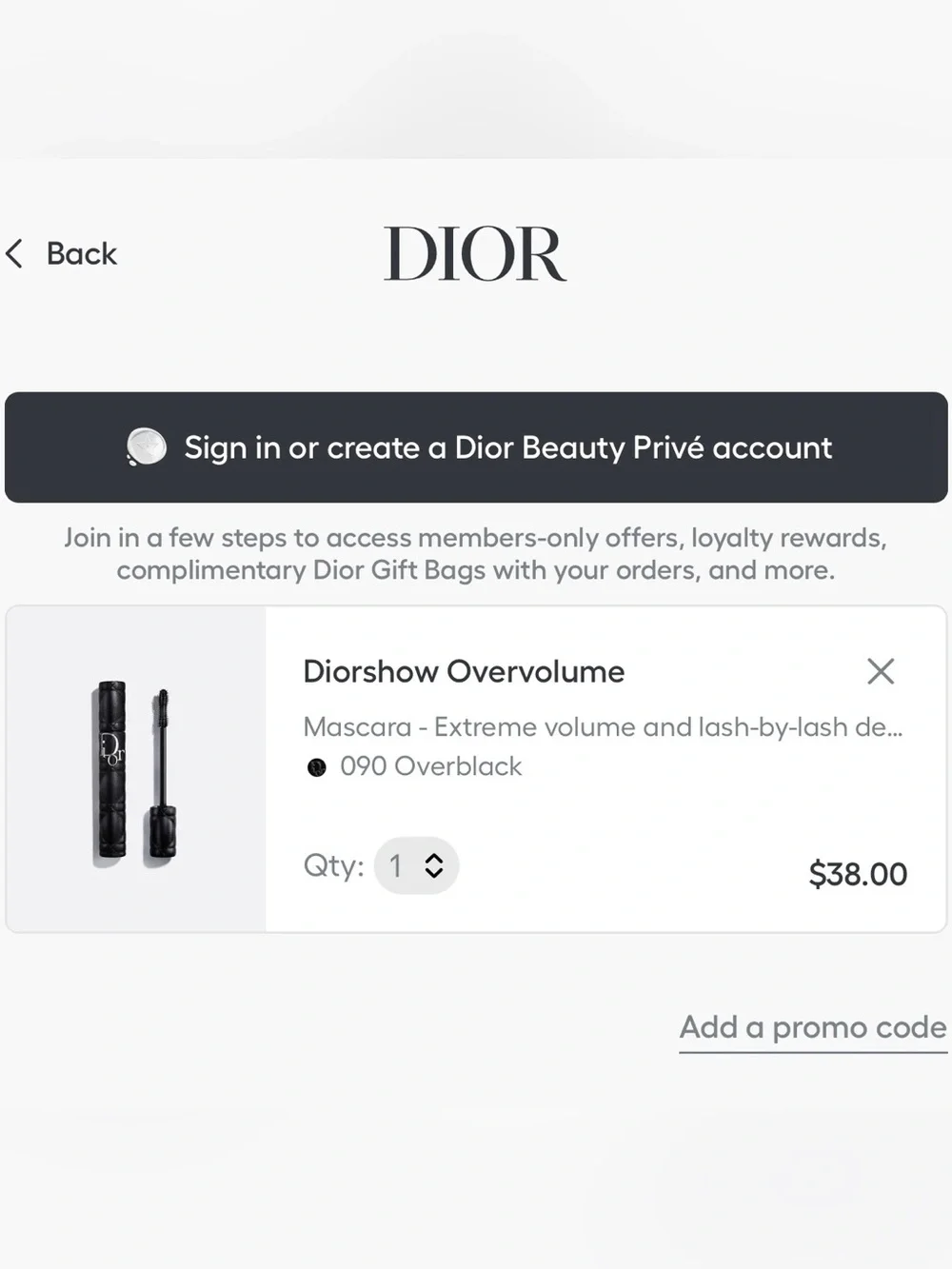 Diorshow Overvolume Mascara